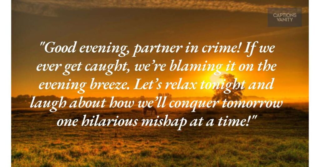 Funny Good Evening Messages for Friends 