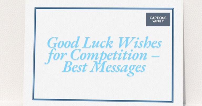 Good Luck Wishes for Competition – Best Messages