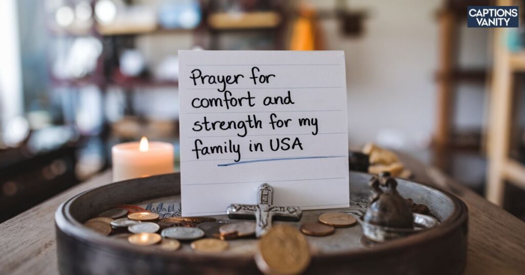 Prayer for Comfort and Strength for My Family in USA