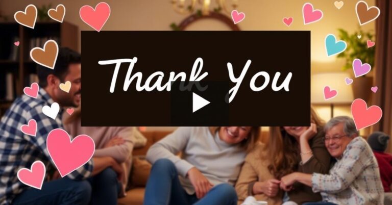 Thank You Messages for Friends and Family